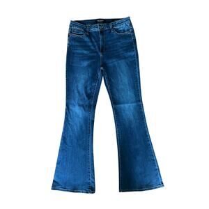 Judy Blue High Rise Flare Jeans Womens 13/31 Medium Wash Stretch Denim
